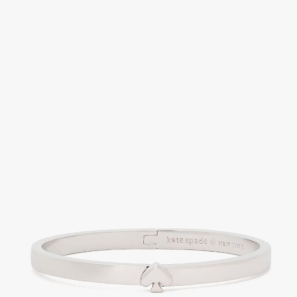 kate spade Jewelry - Women's Kate Spade New York Silver-Tone Spade Hinge Bangle Bracelet